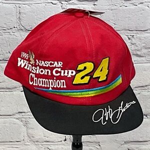 1995 Nascar Winston Cup Champion Jeff Gordon #24 Signature Cap/Hat Collectible